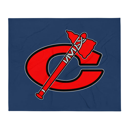Throw Blanket | Tomahawks | Emblem Logo