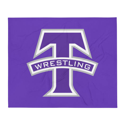 Throw Blanket | Tottenville wrestling club | Lettermark Logo