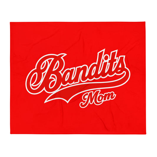 Throw Blanket | Tri - City Baseball | Bandits Mpm Logo