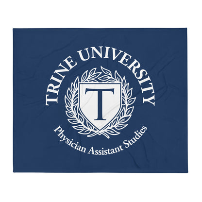 Throw Blanket | Trine PA program | Emblem Logo