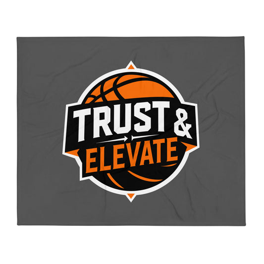 Throw Blanket | Trust & Elevate | Athletic Logo
