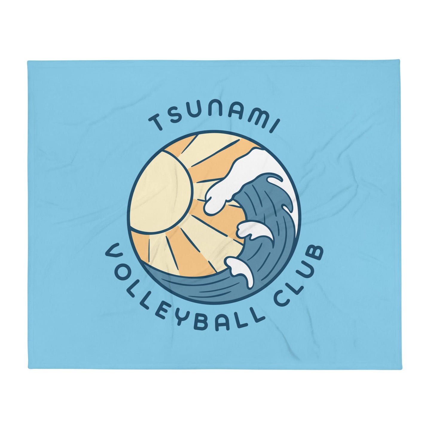 Throw Blanket | Tsunami Volleyball Club | Emblem Logo