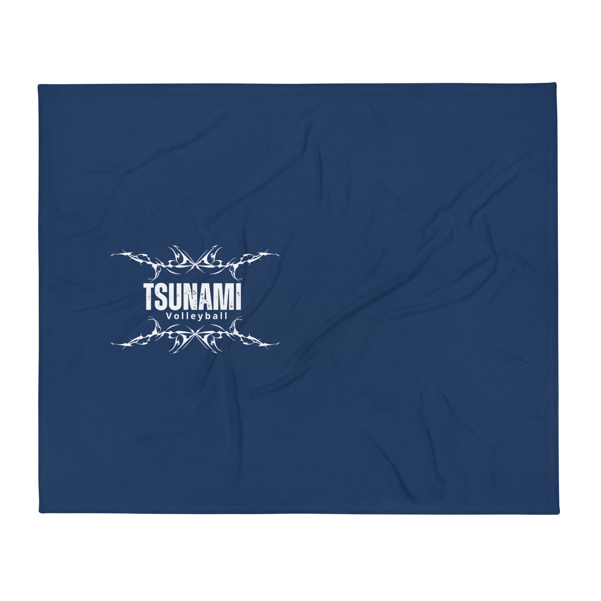 Throw Blanket | Tsunami Volleyball Club | Modern Script Logo