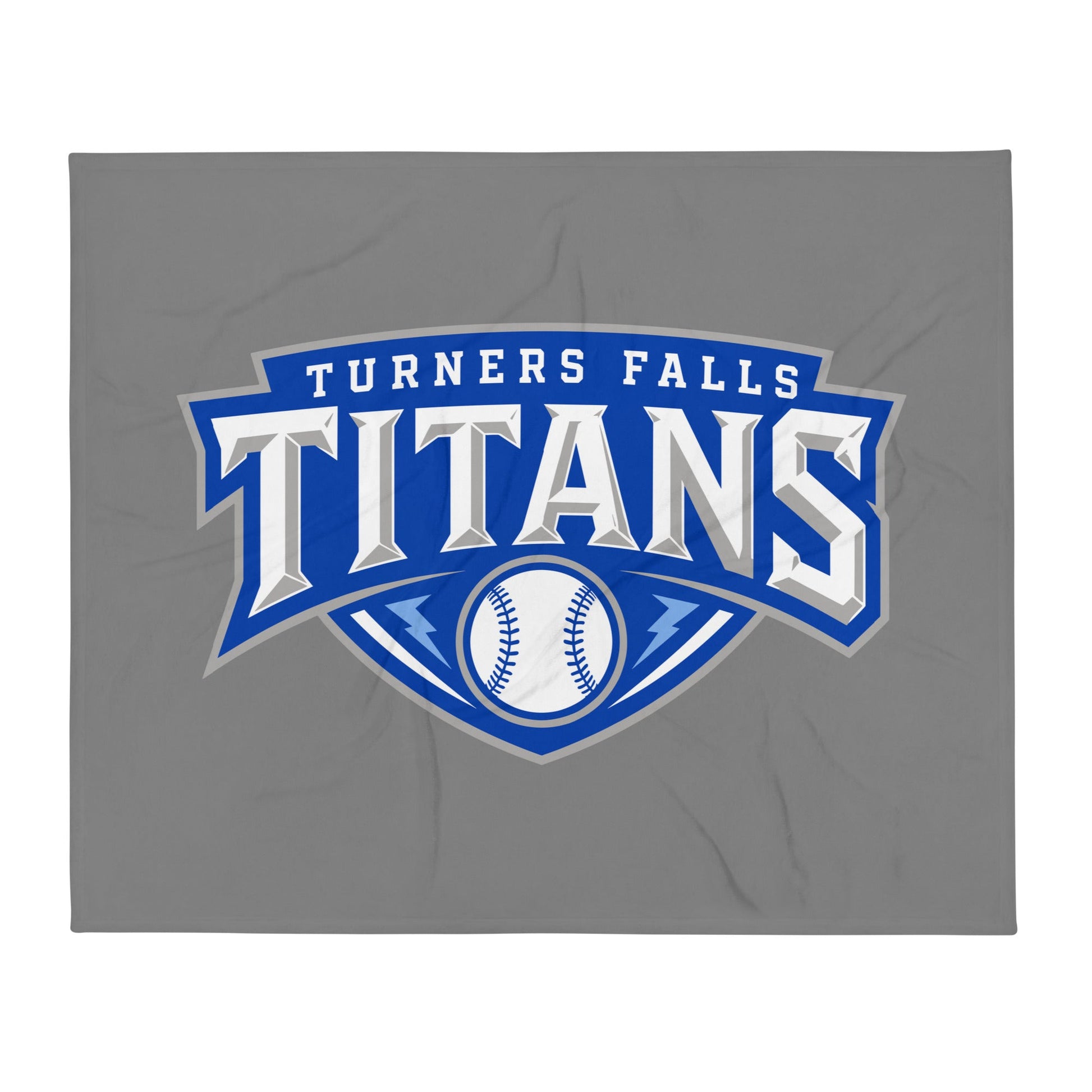 Throw Blanket | Turners Falls Titans | Titan Crest Logo