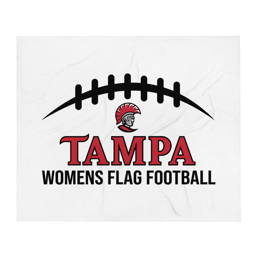 Throw Blanket | University of Tampa Women's Flag Football