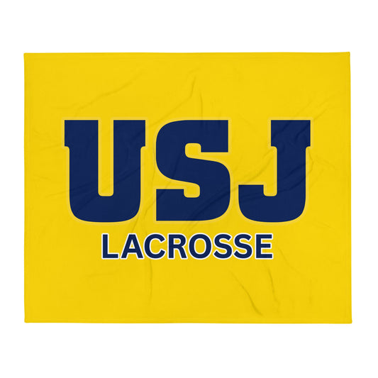 Throw Blanket | USJ women’s lacrosse | USJ Emblem Logo