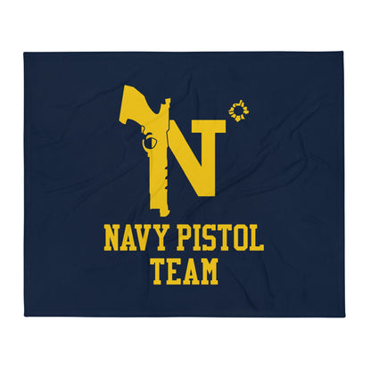Throw Blanket | USNA Pistol Team | Crest Logo