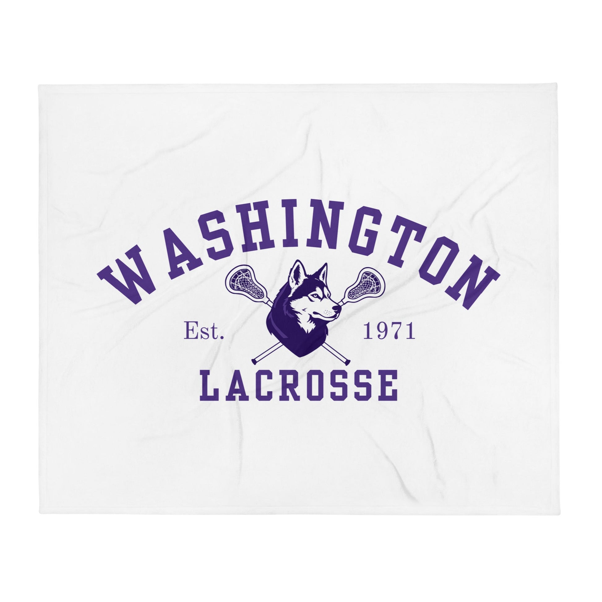 Throw Blanket | UW Women's Club Lacrosse | Washington Lacrosse Logo