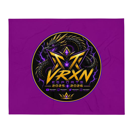 Throw Blanket | VŘXŃESPORT | Titan Crest Logo