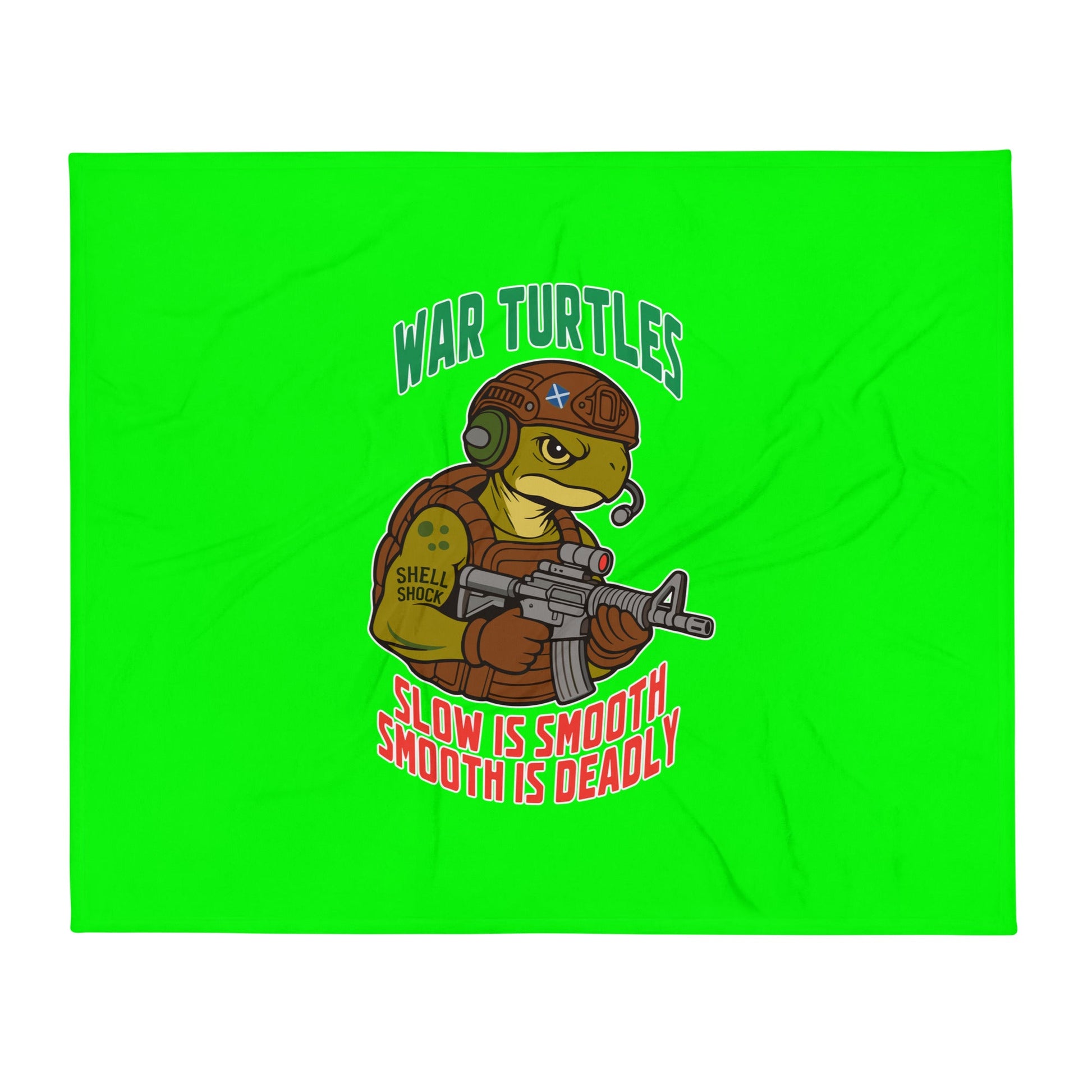 Throw Blanket | War Turtles | Mascot Logo