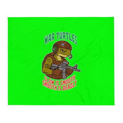 Throw Blanket | War Turtles | Mascot Logo