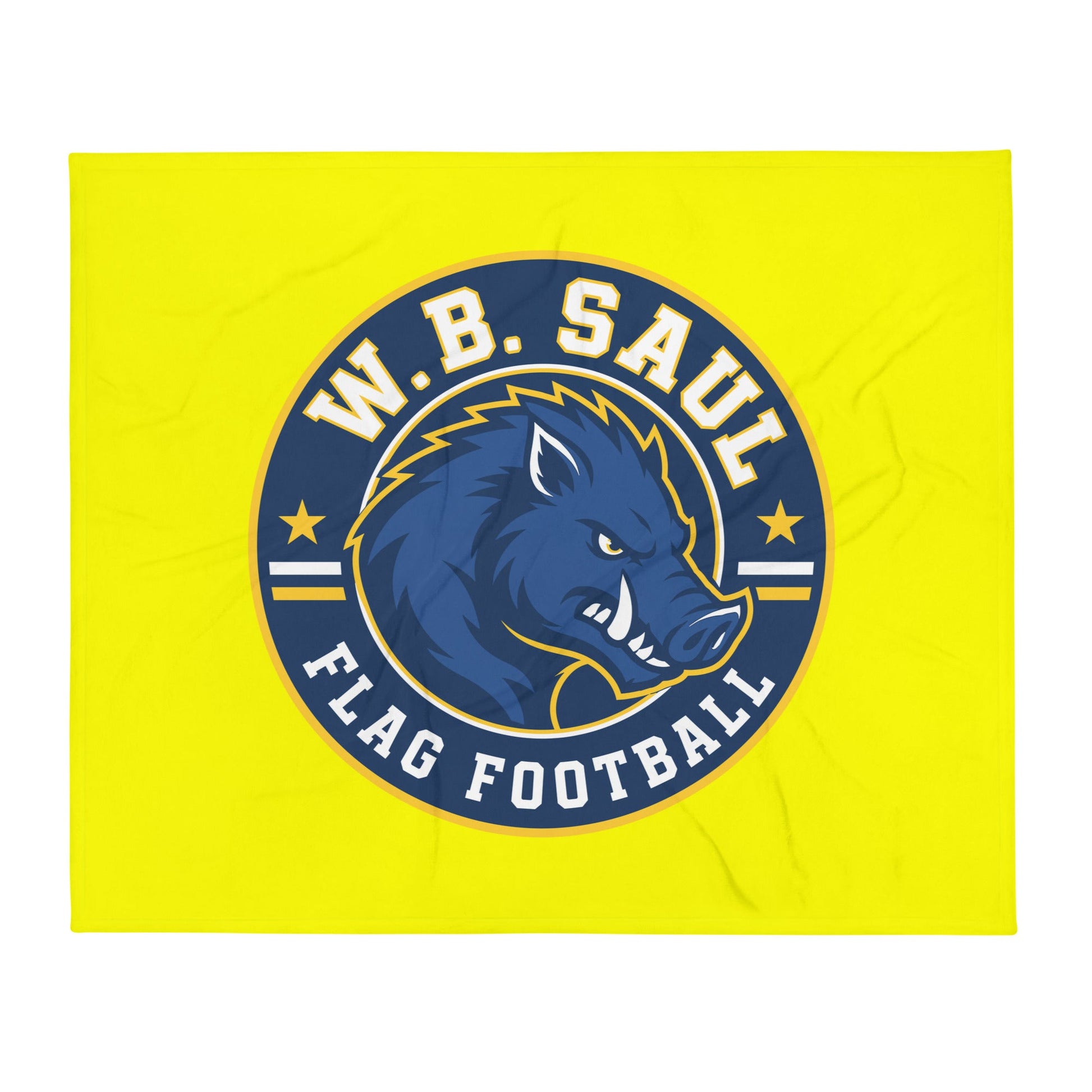 Throw Blanket | W.B.Saul Razorbacks | Badge Logo