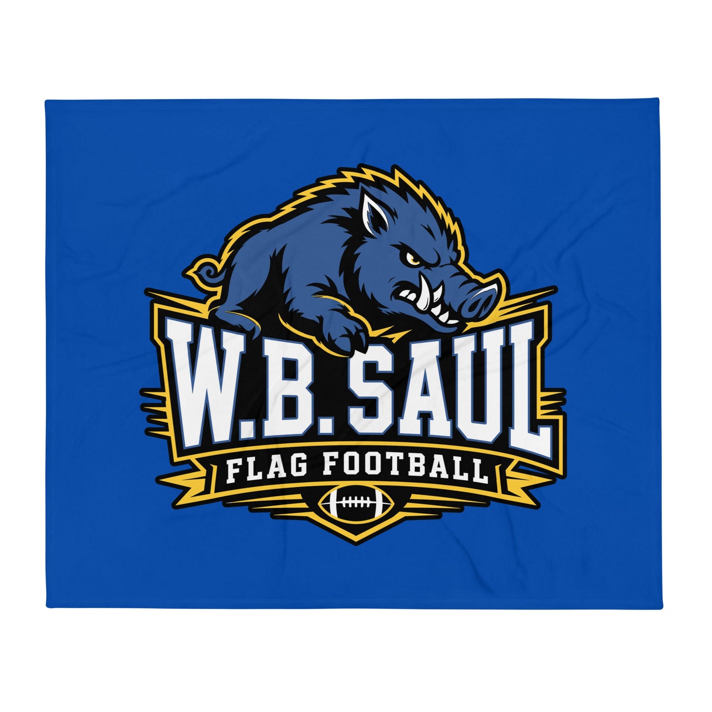 Throw Blanket | W.B.Saul Razorbacks | Crest Logo