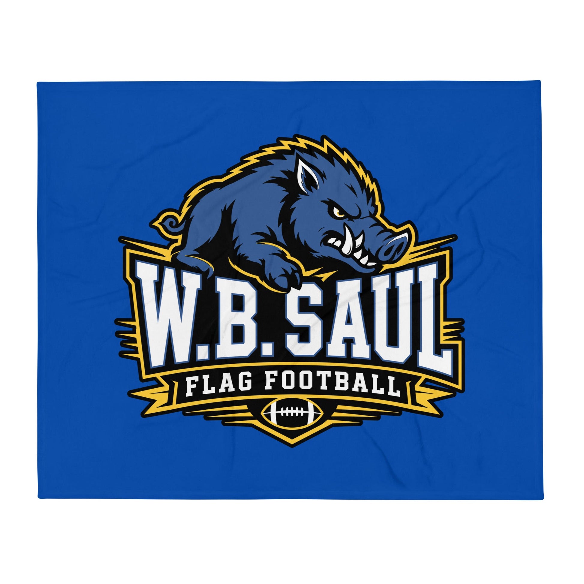 Throw Blanket | W.B.Saul Razorbacks | Crest Logo
