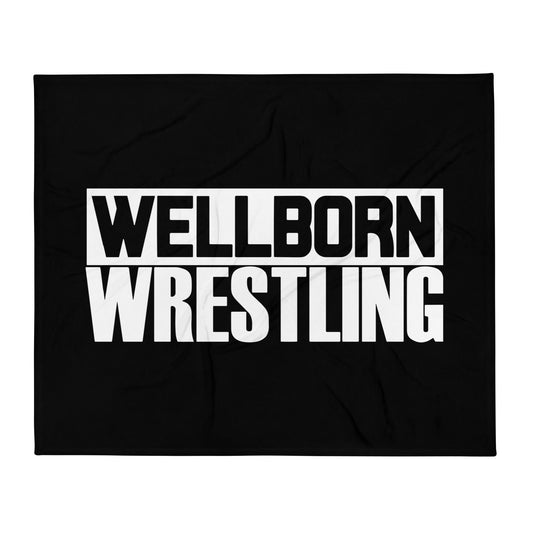 Throw Blanket | Wellborn Youth Wrestling | Script Logo