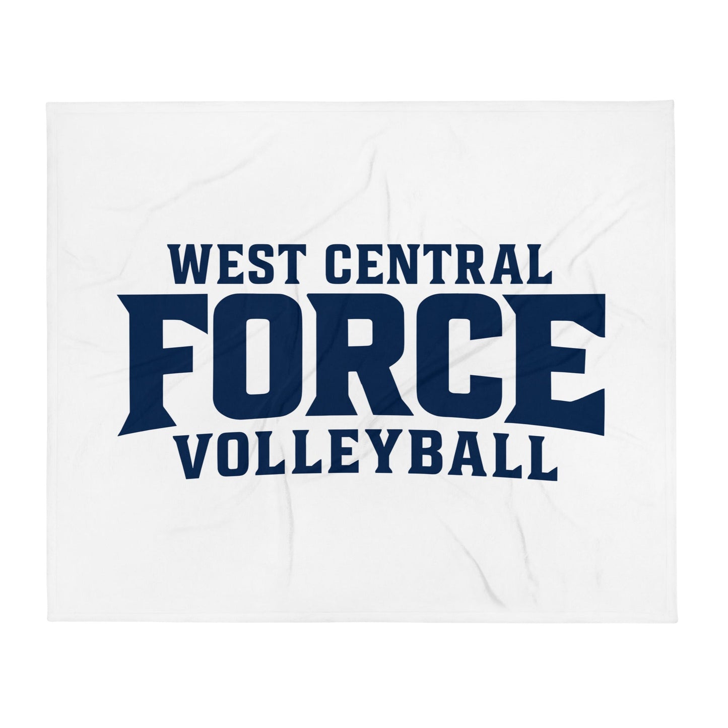 Throw Blanket | West Central Force Volleyball | Blue Logo