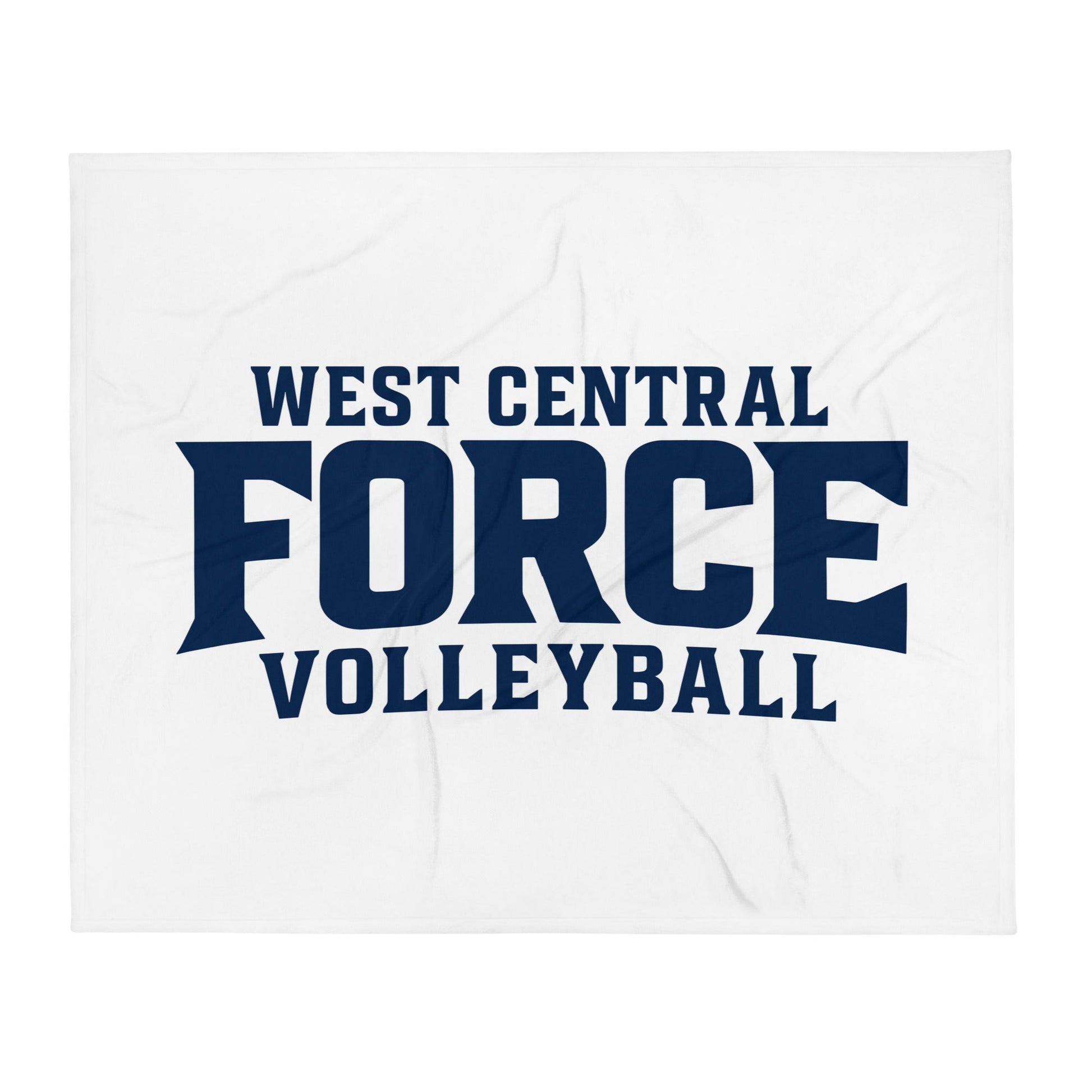 Throw Blanket | West Central Force Volleyball | Blue Logo