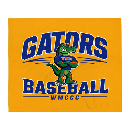 Throw Blanket | West Memphis Community Christian College Gators | Emblem Logo