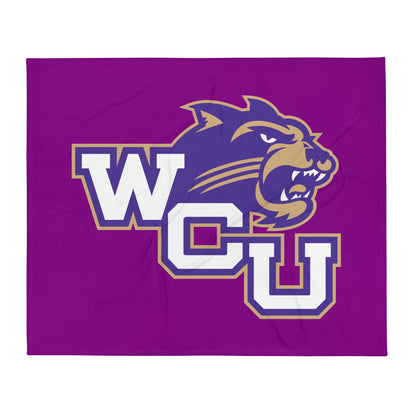 Throw Blanket | Western Carolina Ultimate | Battle Athletics Logo