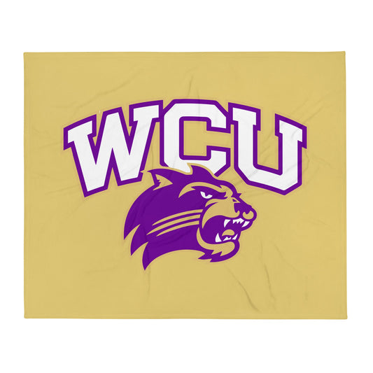 Throw Blanket | Western Carolina Ultimate | WCU Roar Mark Logo