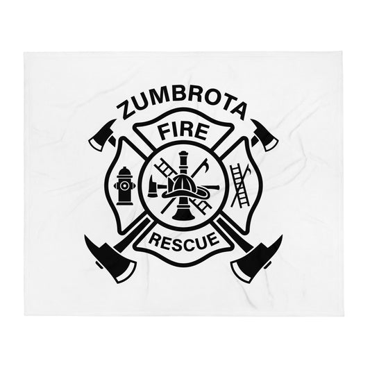 Throw Blanket | Zumbrota Fire Department | Badge Logo