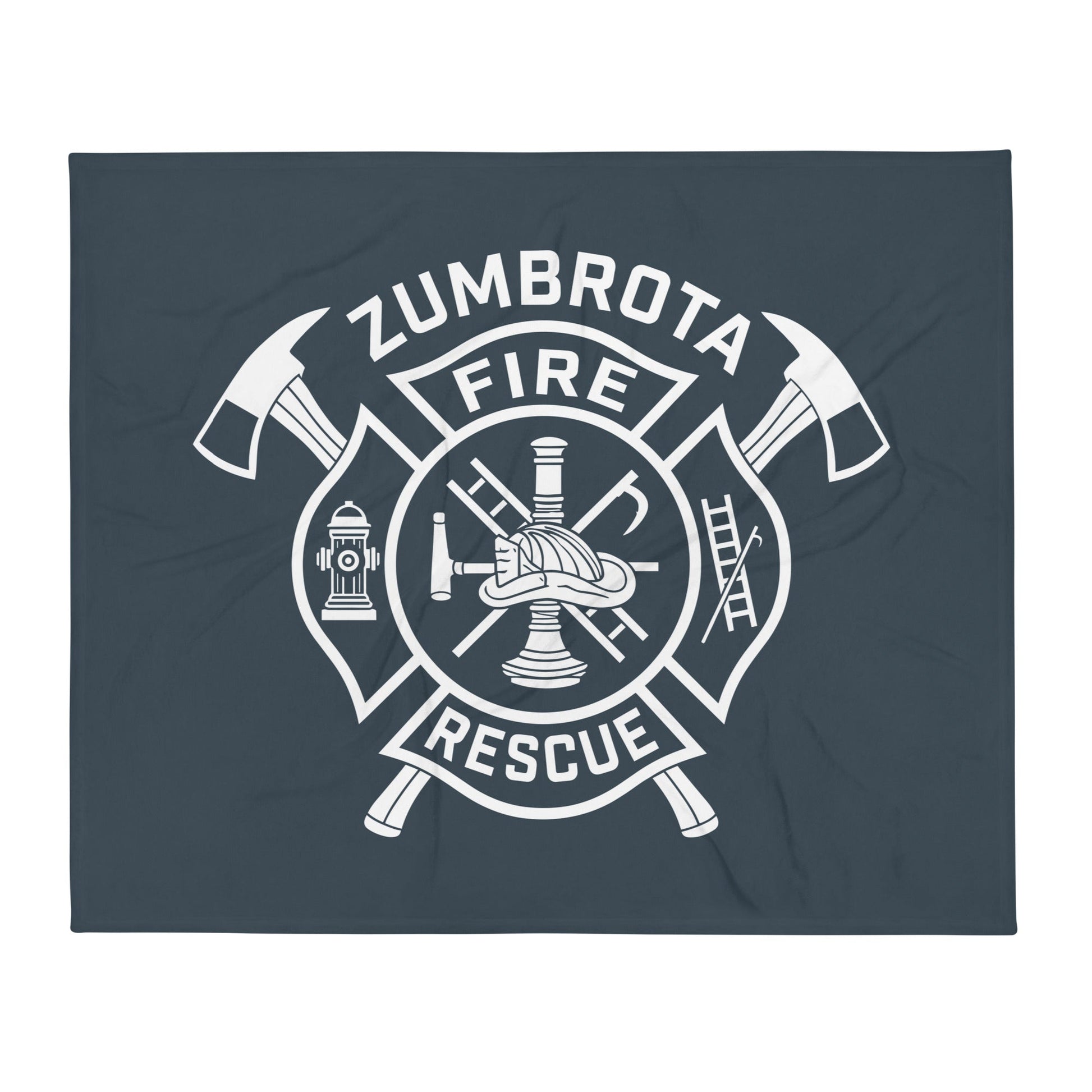 Throw Blanket | Zumbrota Fire Department | Crest Logo