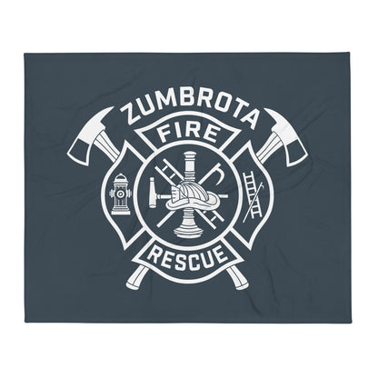 Throw Blanket | Zumbrota Fire Department | Crest Logo