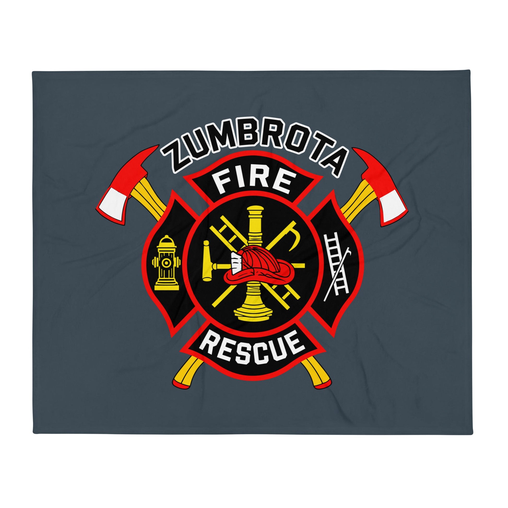 Throw Blanket | Zumbrota Fire Department | Vanguard Logo