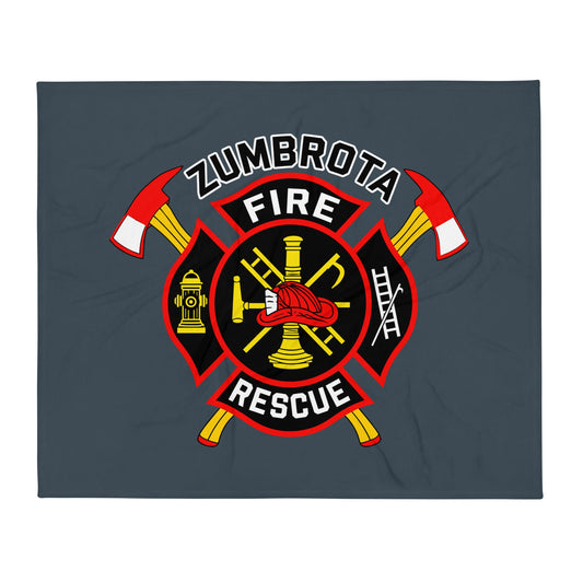Throw Blanket | Zumbrota Fire Department | Vanguard Logo