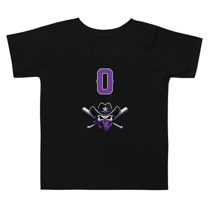 Performance | Toddler T-Shirt | Carolina Outlaws Baseball | Purple Renegades Logo