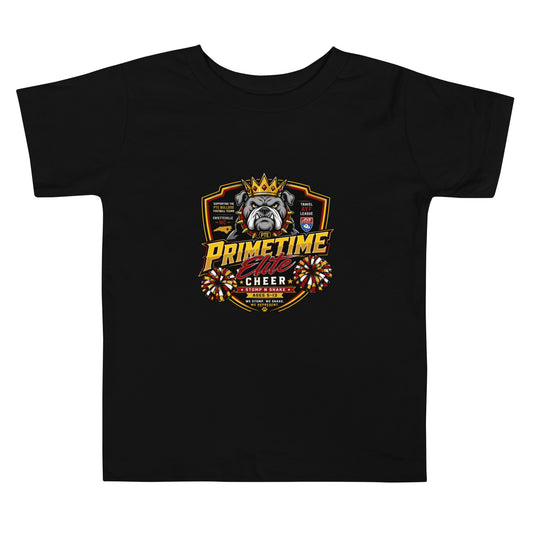 Performance | Toddler T-Shirt | PTE Bulldog Cheer | Shield Logo