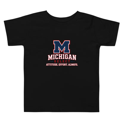 Performance | Toddler T-Shirt | Michigan Select Baseball | Crest Logo