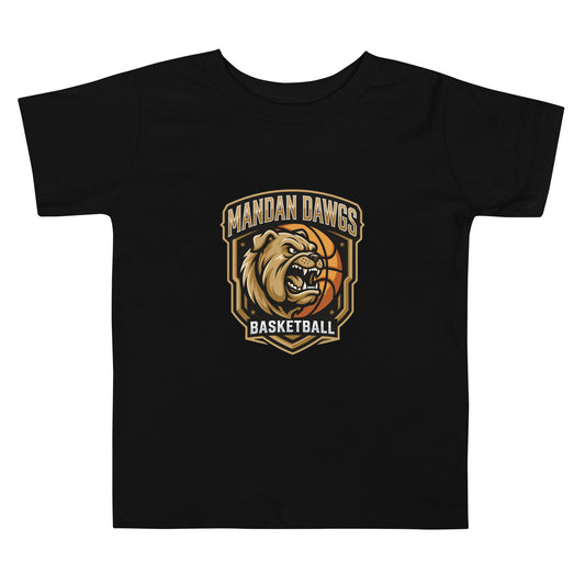 Performance | Toddler T-Shirt | Mandan Dawgs Basketball | Shield Logo