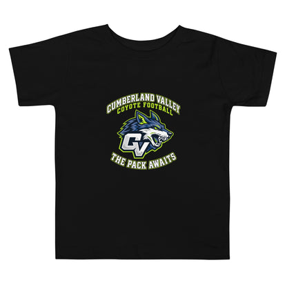 Performance | Toddler T-Shirt | Cumberland Valley Coyotes Football | Emblem Logo