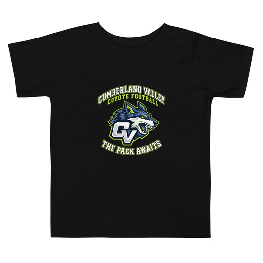 Performance | Toddler T-Shirt | Cumberland Valley Coyotes Football | Emblem Logo
