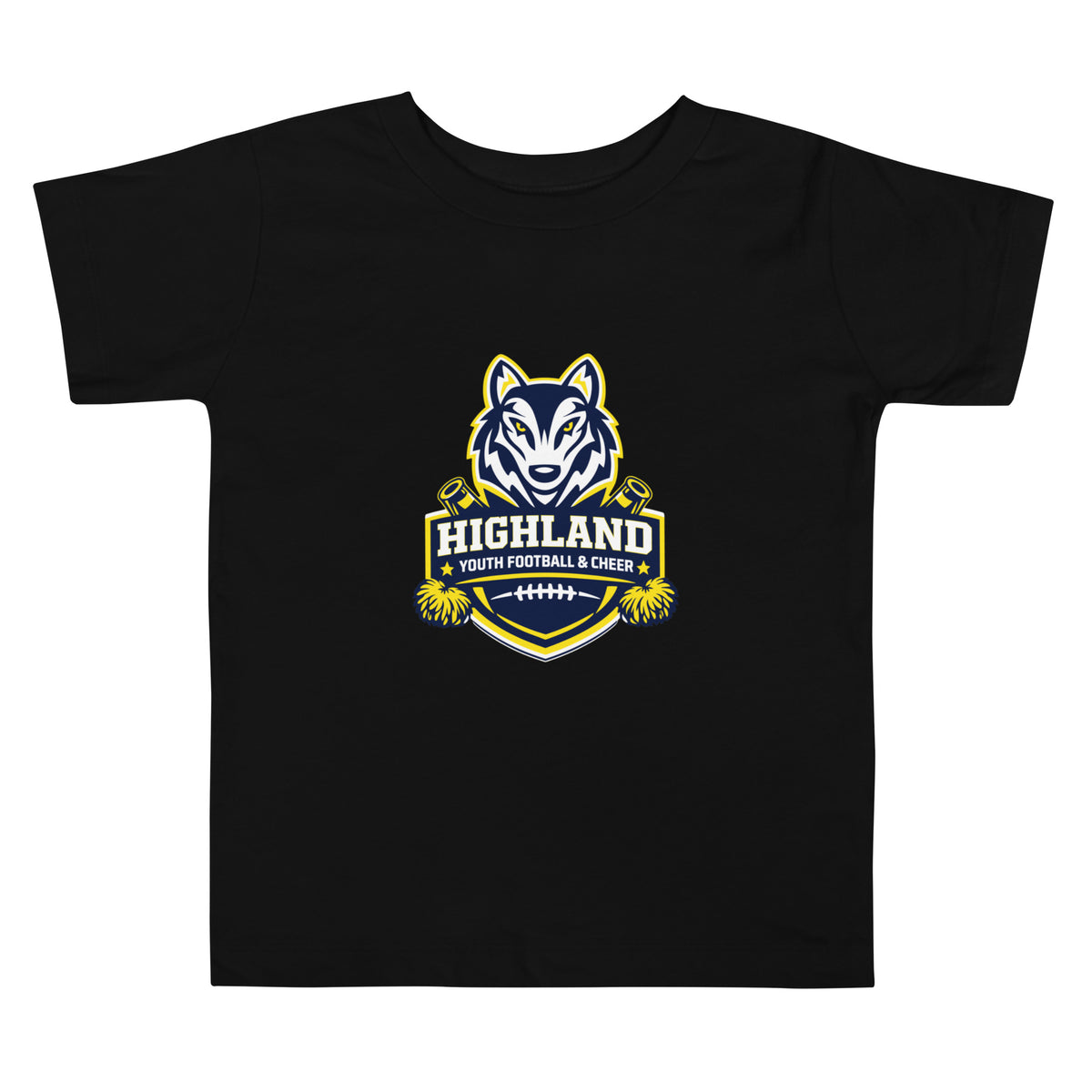 Performance | Toddler T-Shirt | Highland youth football and cheer | Emblem Logo