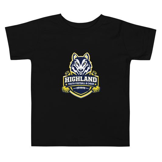 Performance | Toddler T-Shirt | Highland youth football and cheer | Emblem Logo