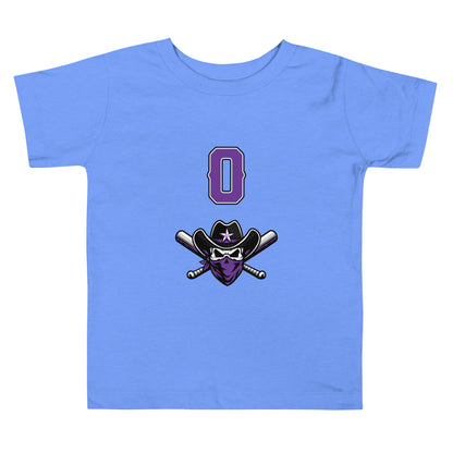 Performance | Toddler T-Shirt | Carolina Outlaws Baseball | Purple Renegades Logo