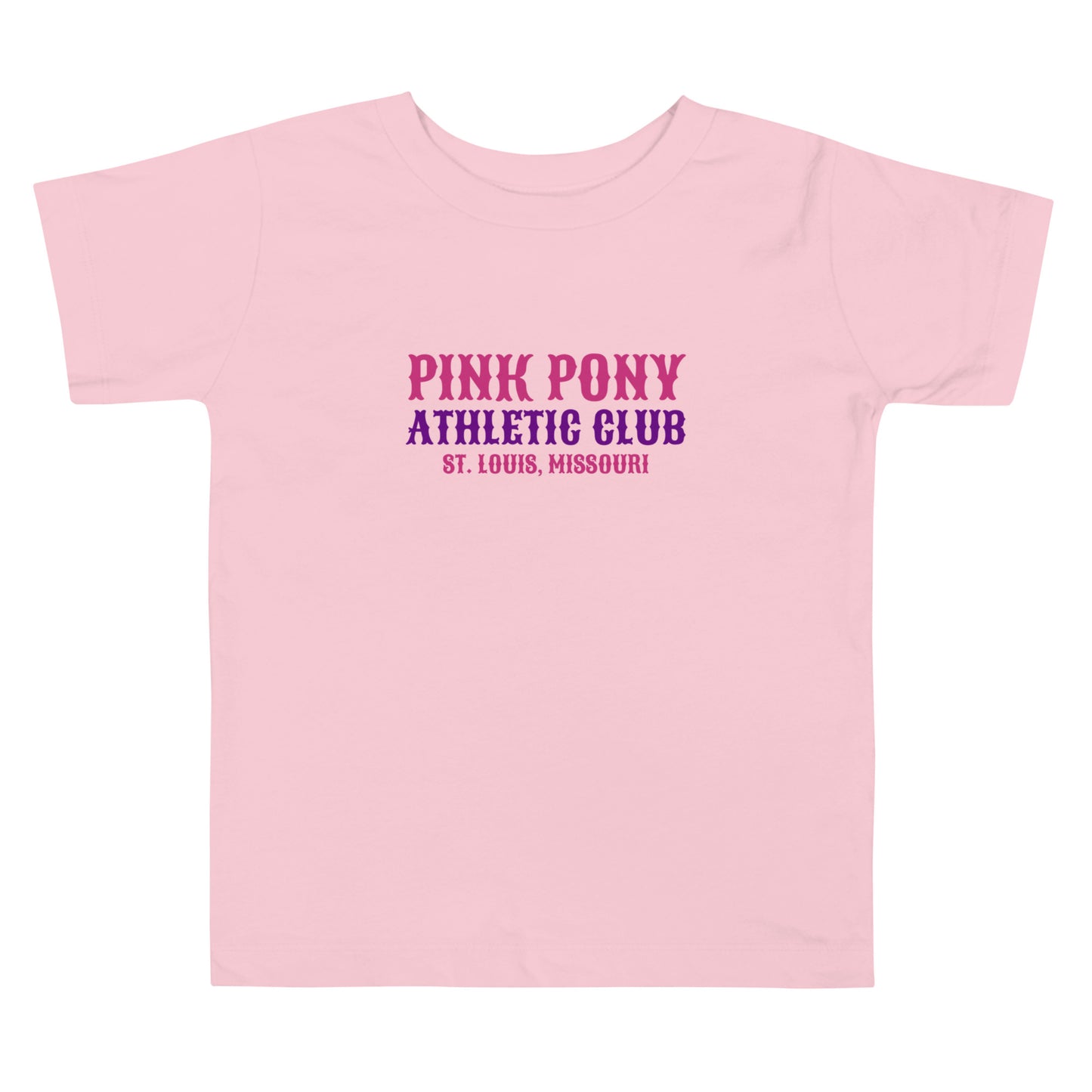 Performance | Toddler T-Shirt | Pink Pony Athletic Club | Athletic Wordmark Logo