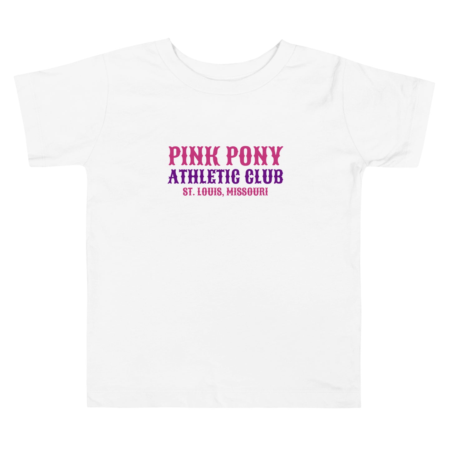 Performance | Toddler T-Shirt | Pink Pony Athletic Club | Athletic Wordmark Logo
