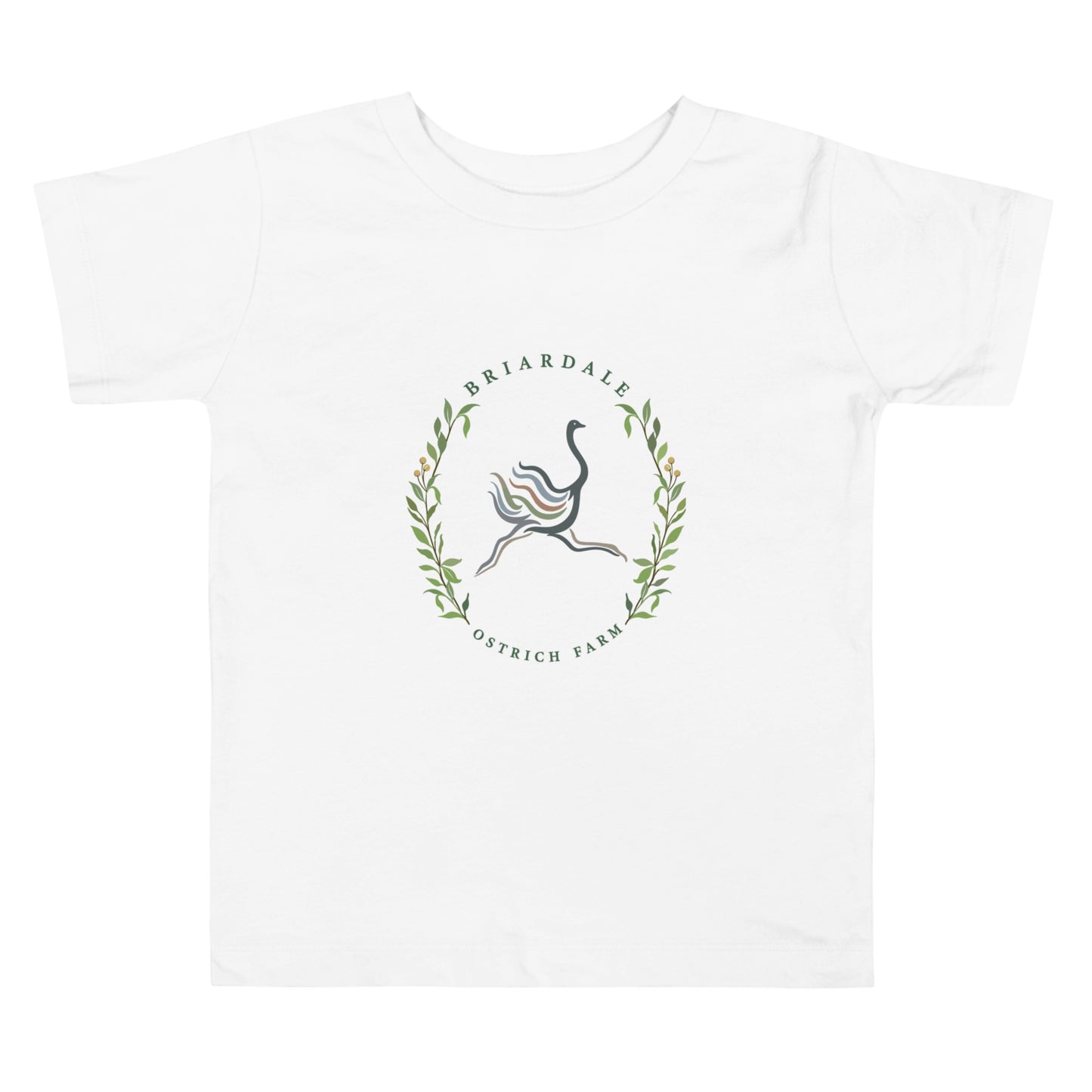 Performance | Toddler T-Shirt | Briardale Ostrich Farm | Crest Logo