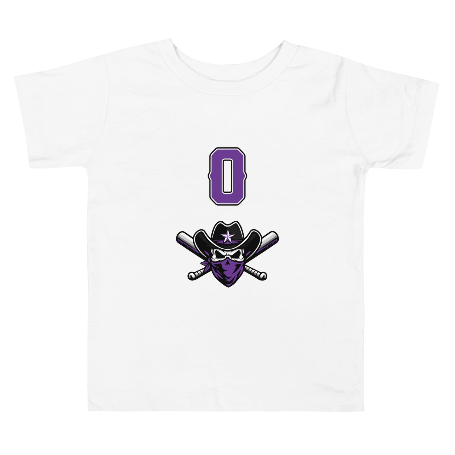 Performance | Toddler T-Shirt | Carolina Outlaws Baseball | Purple Renegades Logo