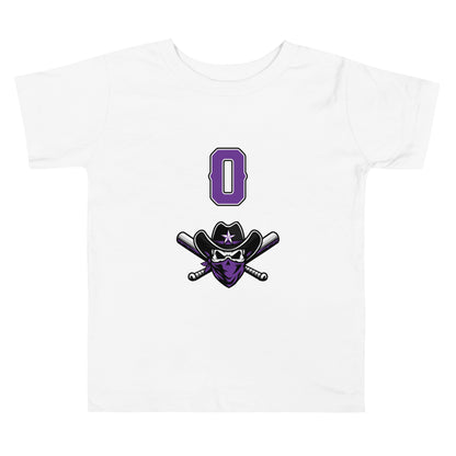 Performance | Toddler T-Shirt | Carolina Outlaws Baseball | Purple Renegades Logo