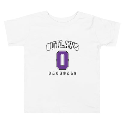 Performance | Toddler T-Shirt | Carolina Outlaws Baseball | Atheltics Logo