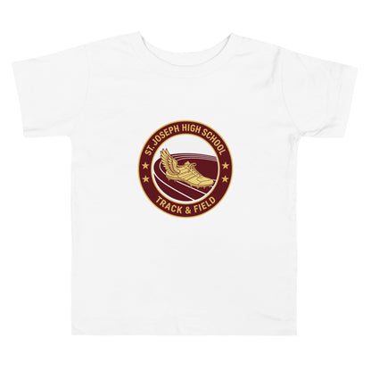 Performance | Toddler T-Shirt | St. Joseph High School - Track & Field | Badge Logo