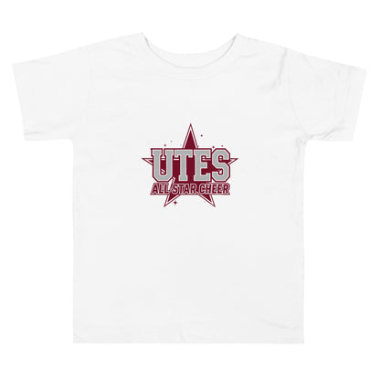 Performance | Toddler T-Shirt | Utes Allstar Cheer | Crest Logo