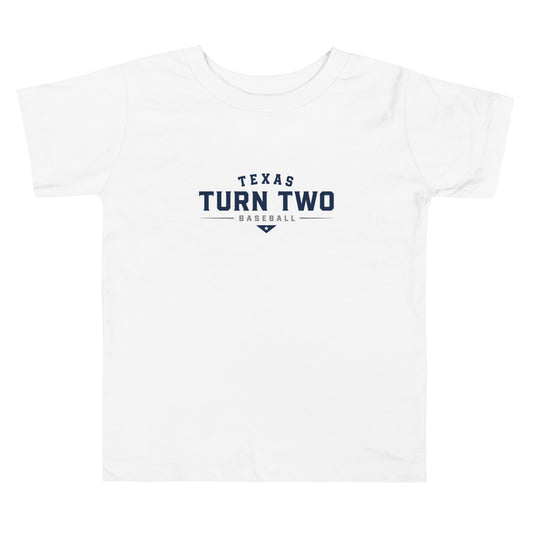 Performance | Toddler T-Shirt | Texas Turn Two Baseball | Modern Script Logo