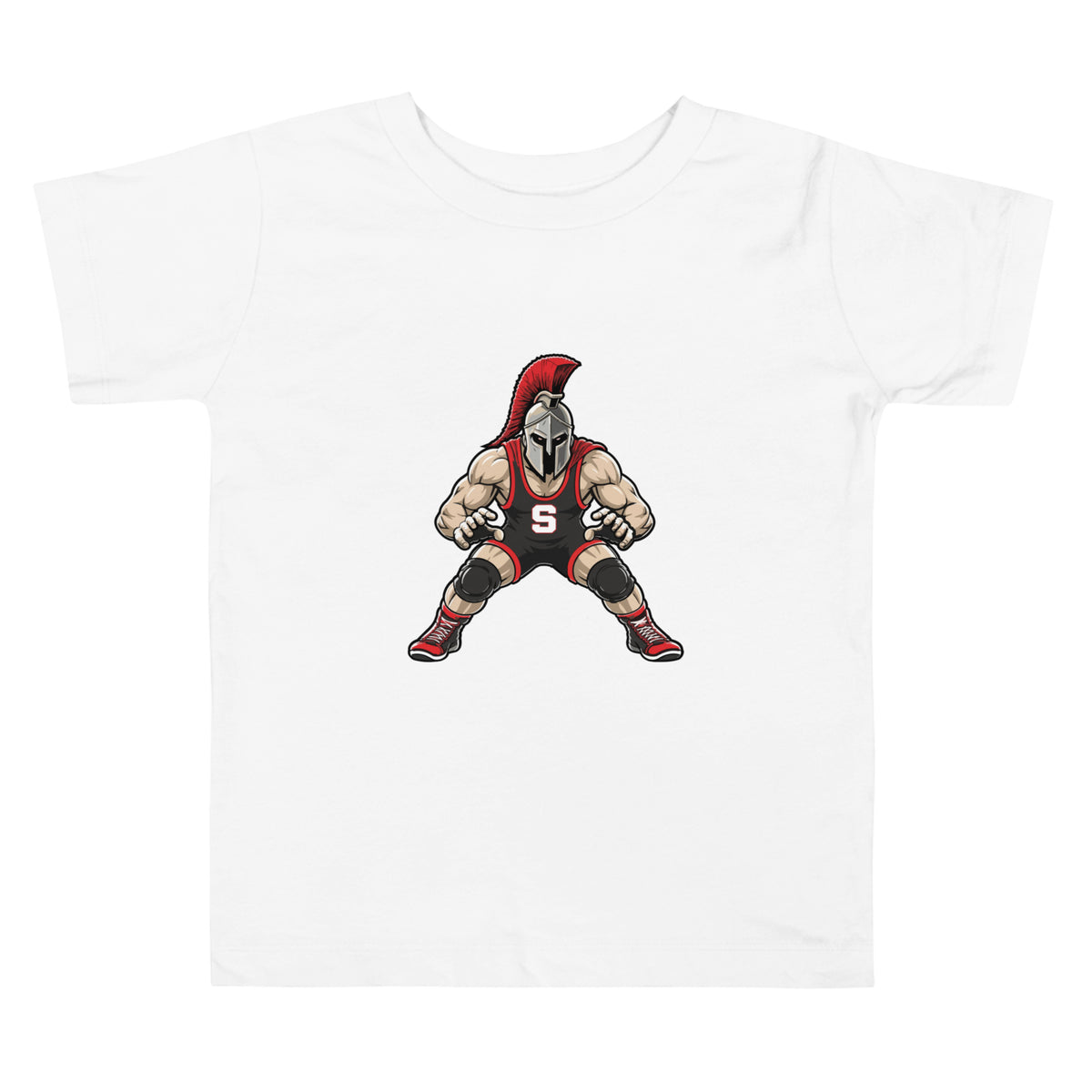 Performance | Toddler T-Shirt | Spartan Wrestling Club | Mascot Logo