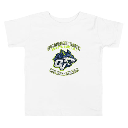 Performance | Toddler T-Shirt | Cumberland Valley Coyotes Football | Emblem Logo