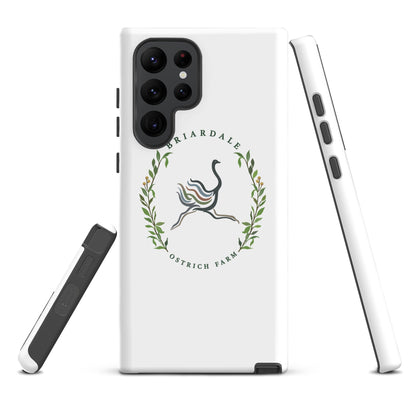 Tough Case for Samsung® | Briardale Ostrich Farm | Crest Logo